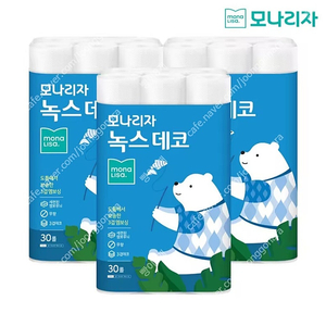 특가)모나리자 녹스데코 화장지 휴지 30미터 30롤×3팩(총90롤)무료배송27900원