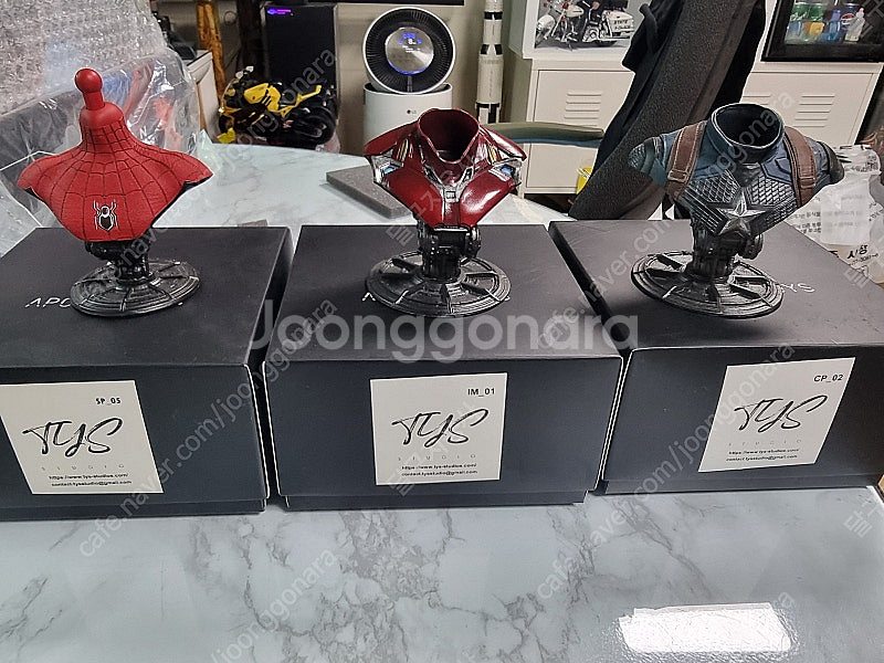 핫토이 × 아폴로토이1/6 스파이더맨.아이언맨.캡틴흉상...--2