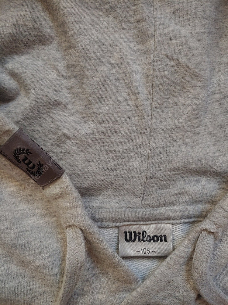 윌슨 회색 후드티셔츠 105사이즈 입니다--1