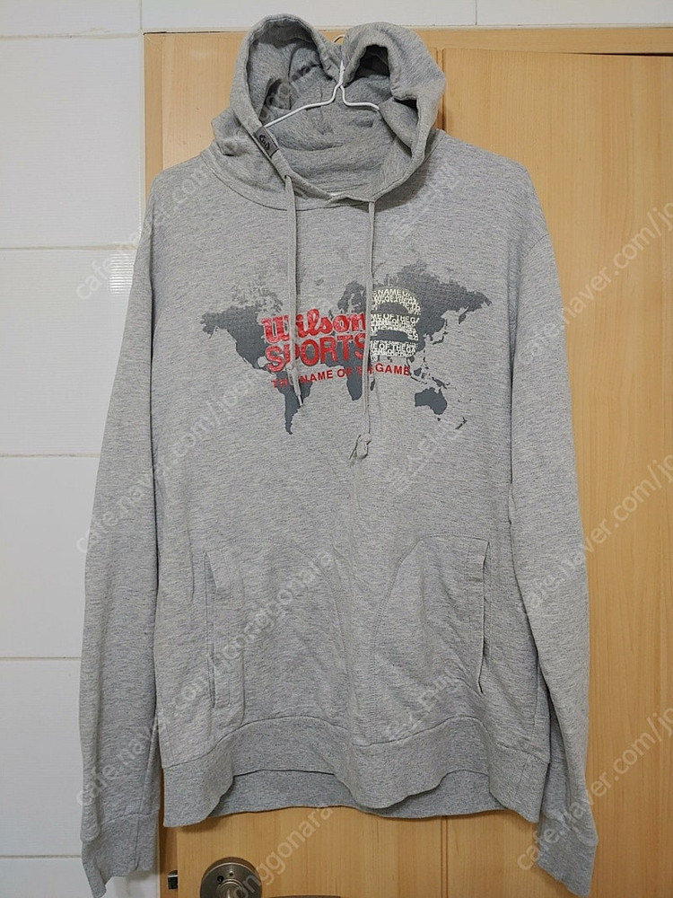 윌슨 회색 후드티셔츠 105사이즈 입니다--5