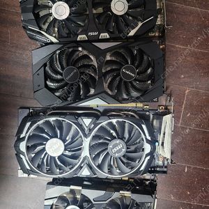 그래픽카드 여러개 각개 1060 1660 1070ti 2070