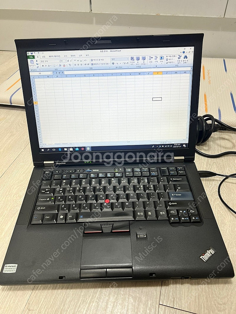 노트북 레트로IBM스타일 레노보 싱크패드 T410--7