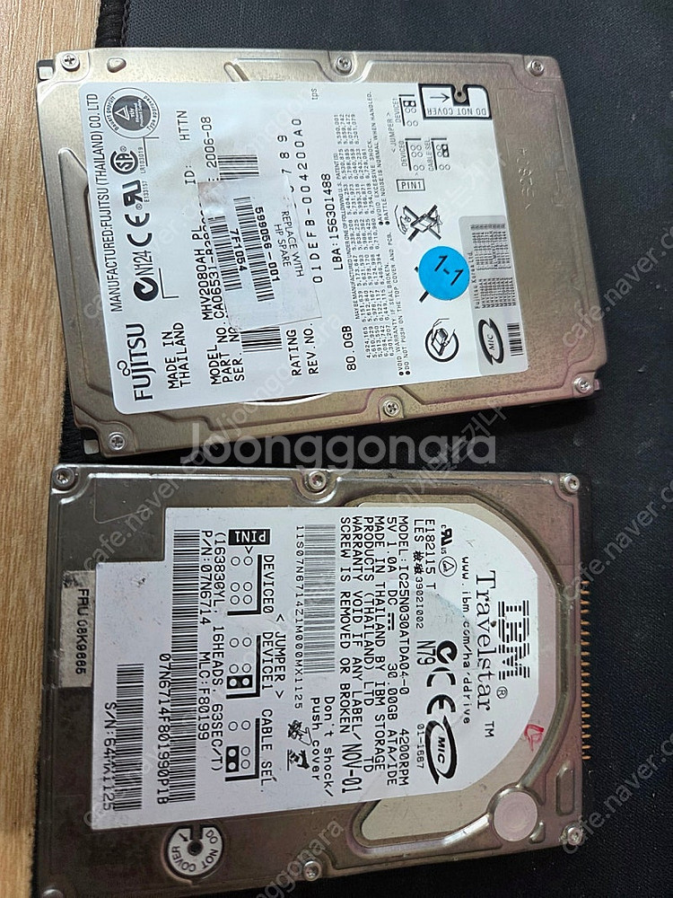 2.5인치 ide 70gb 30gb hdd 노트북용--0