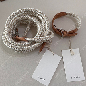 스트롤 로프목줄xs+리쉬 (오트밀) 새상품