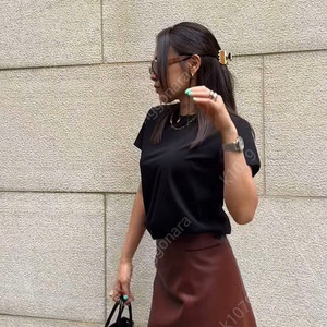 Monttotto(몽또또) - Rini Vegan Leather Skirt(새상품)
