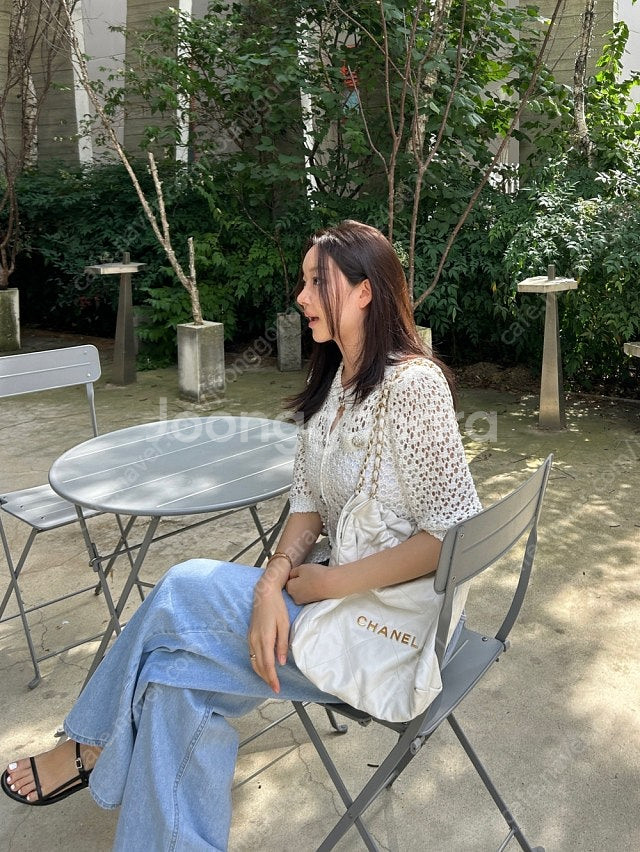 르뮈 썸머 모리아 가디건 아이실버 컬러 새상품 판매--2