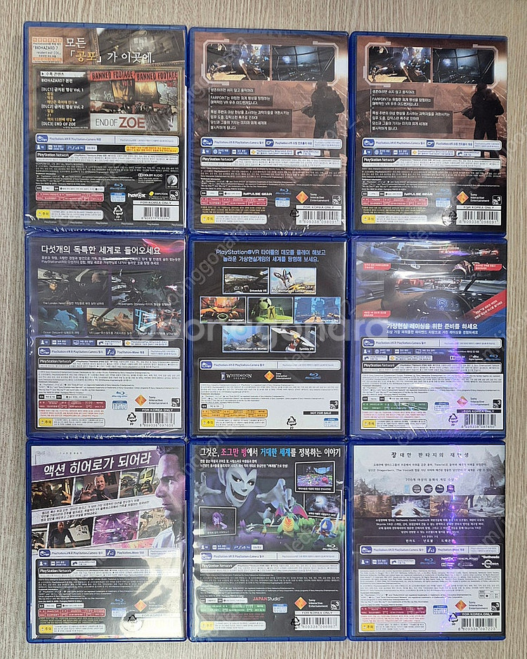 ps4 vr게임모음 바하7골드, 파포인트,VR월드,VR...--1