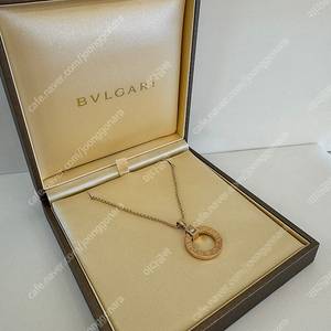불가리 네크리스 1P다이아몬드 핑크골드 목걸이