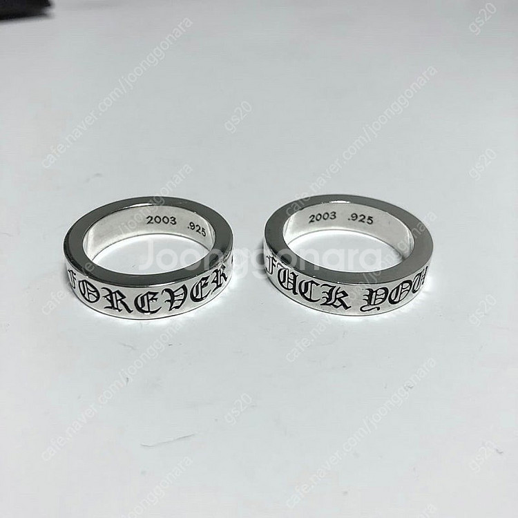 정품 크롬하츠 포에버링 퍽유링 새상품급--7