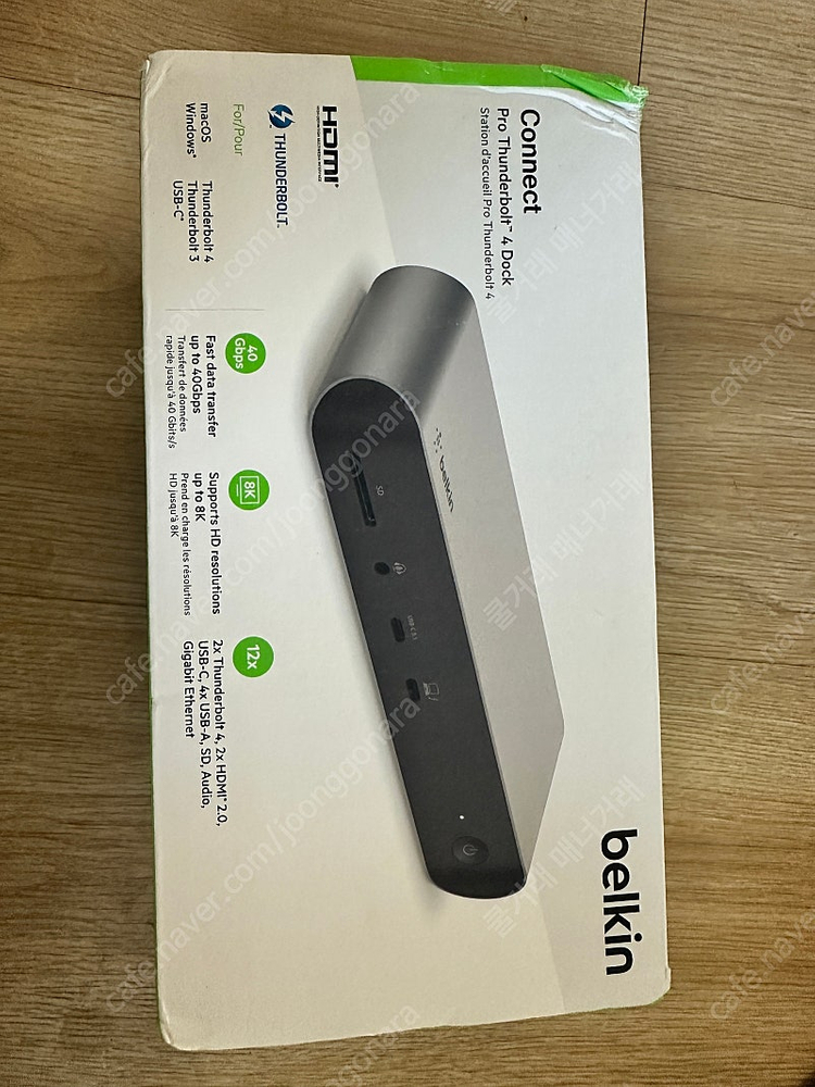 벨킨 썬더볼트4 프로 독 애플 USB 허브 맥북 M시리즈 호환 INC006 이미지