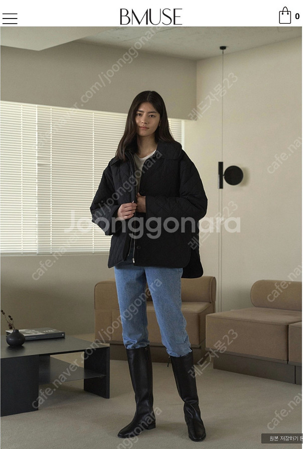 비뮤즈(현.베뉴엣) 먼트패딩 네이비--2