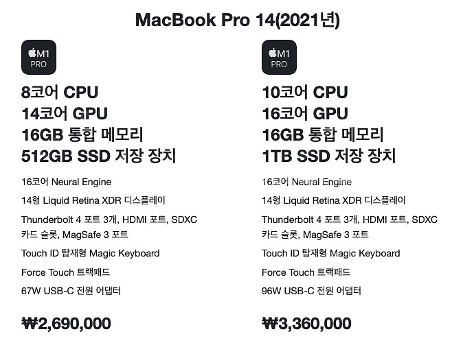 맥북프로 14인치 m1 pro 프로 ram 16gb, ...--9