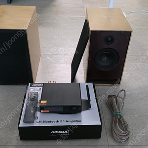 (가격인하) PC-fI 풀세트 (스피커 + 앰프 AIYIMA A80 + 스피커 케이블)