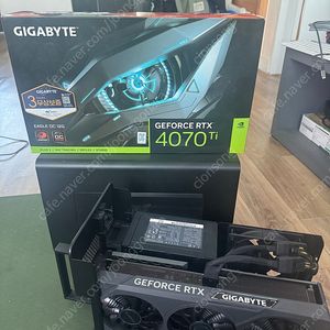 레이저 코어 X egpu 기가바이트 지포스 4070ti