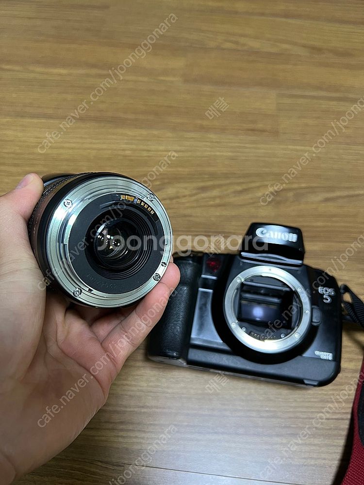 캐논 EOS-5 필름 카메라 & 캐논 28-105mm ...--8