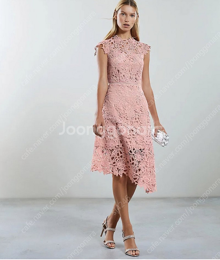REISS 리스 레이스자수 원피스 44사이즈--4