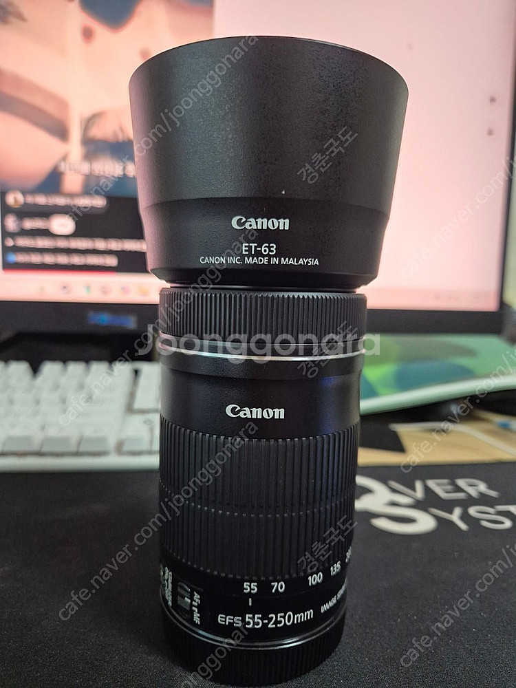캐논 EF-S 55-250 STM 렌즈 팝니다--0