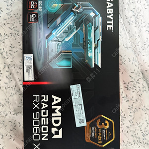 [GIGABYTE] 라데온 RX 9060 XT GAMING OC D6 8GB 제이씨현 팝니다