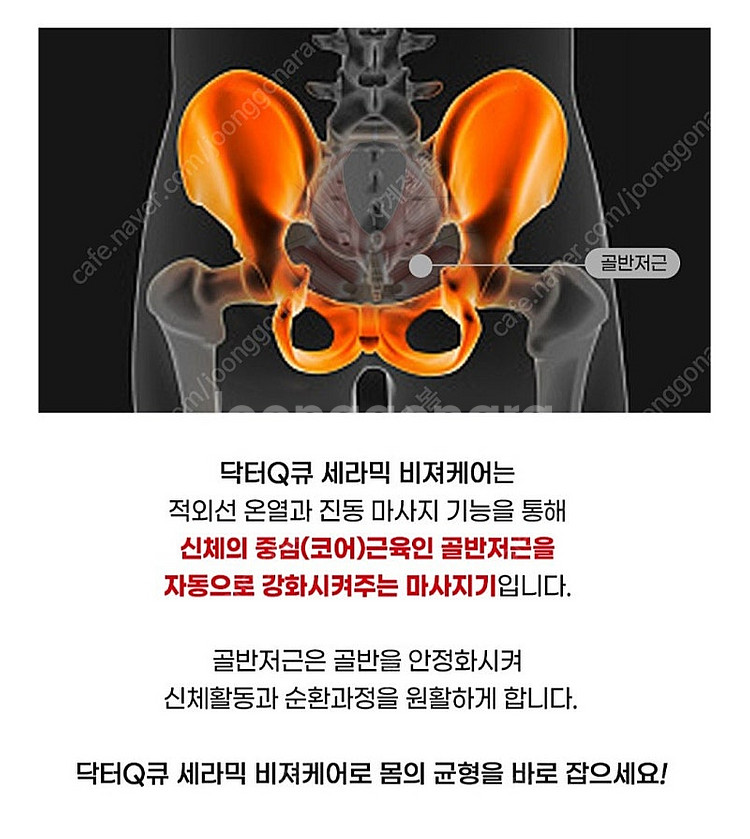 [정품]닥*큐세라믹 비*케어/전립선 온열 좌욕방석 케겔...--8