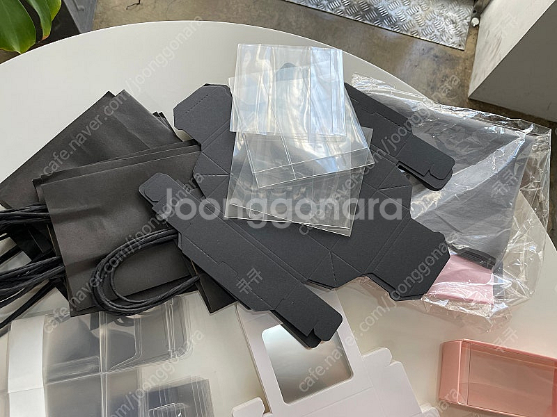 투명캔들상자 티라이트상자 종이봉투 오간디리본 캔들공예 ...--4
