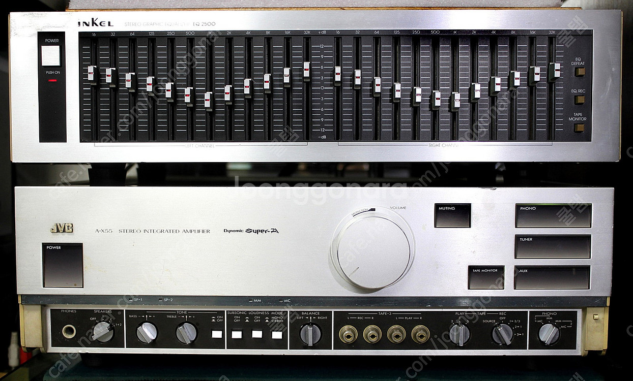 MM/MC 포노 4개 지원 JVC A-X55 고음질 고...--4