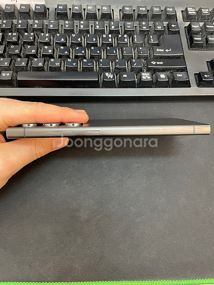 갤럭시S24울트라 블랙 256GB 무잔상 상태좋은 중고...--4