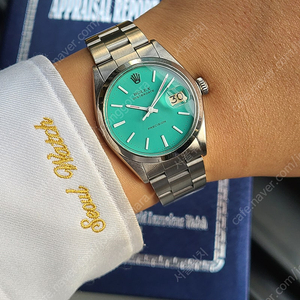 [정품] 롤렉스 오이스터데이트 민트 스텔라 빈티지 (Rolex Oysterdate Mint Stella Dial Vintage)