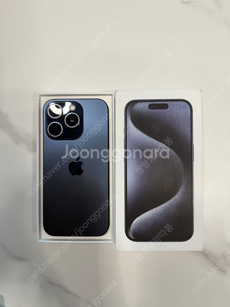 아이폰 15프로 128GB(블루티타늄) 팝니다(택포)--5