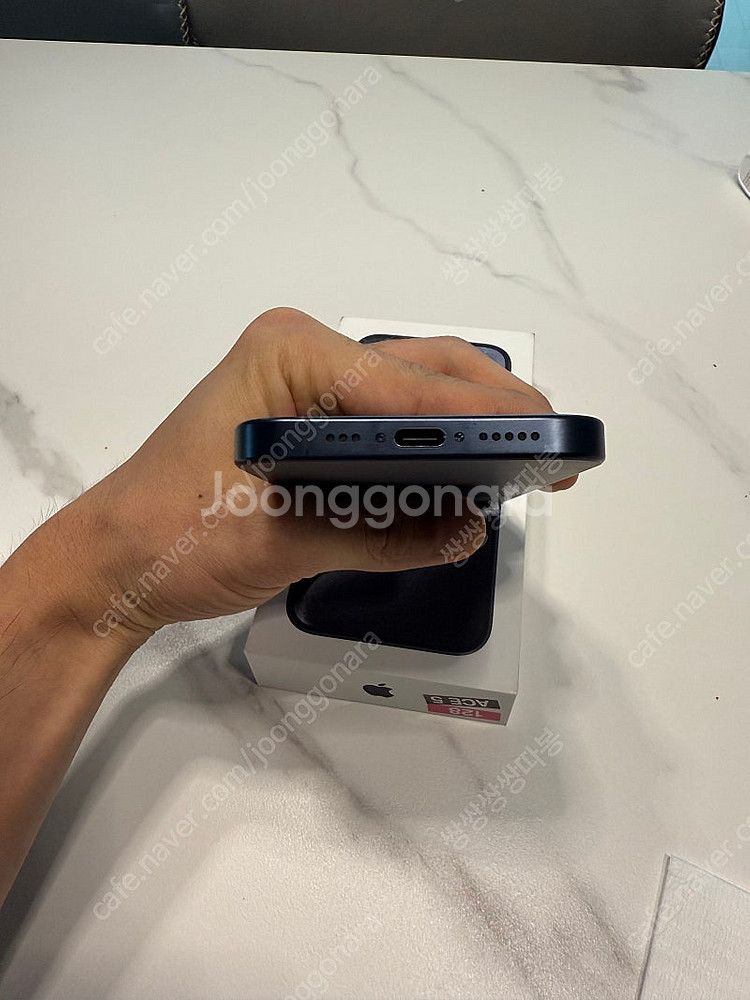 아이폰 15프로 128GB(블루티타늄) 팝니다(택포)--6