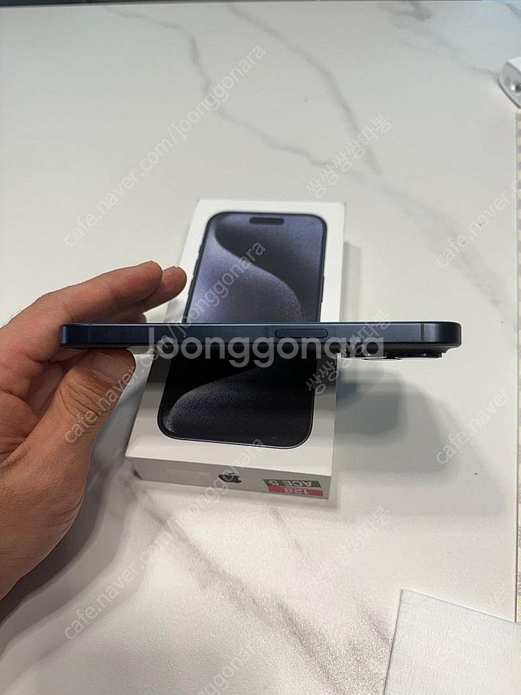 아이폰 15프로 128GB(블루티타늄) 팝니다(택포)--7