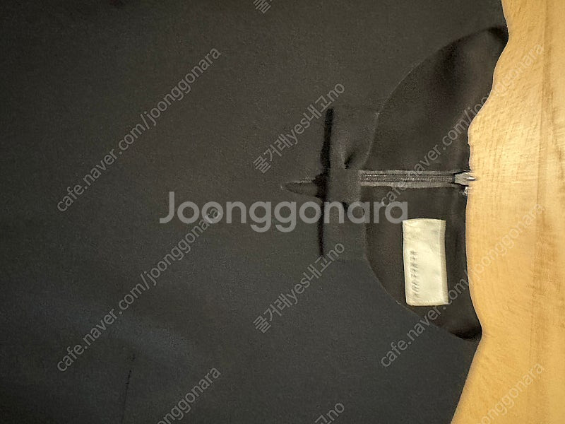 레니본 정품 55 검정 여성 블라우스 진주디테일--2