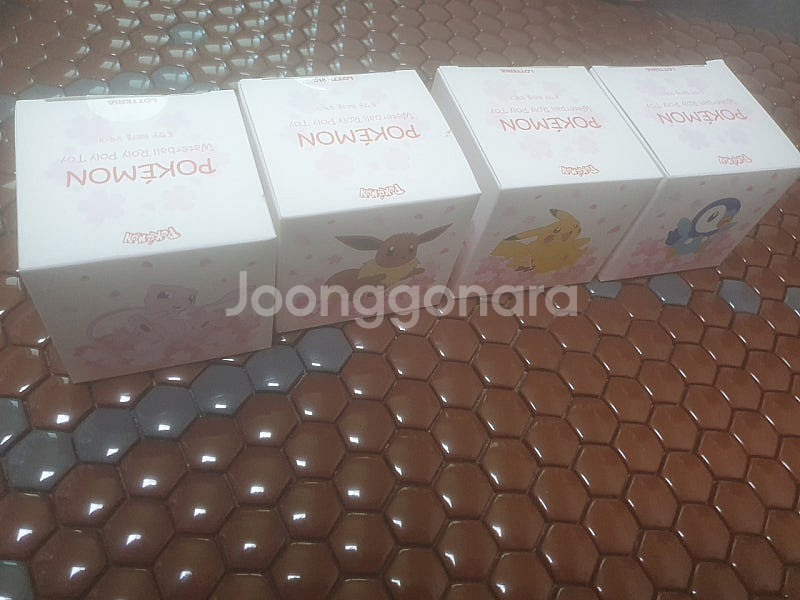 롯데리아 포켓몬 워터볼 4종세트 일괄 반택포9 팝니다--1