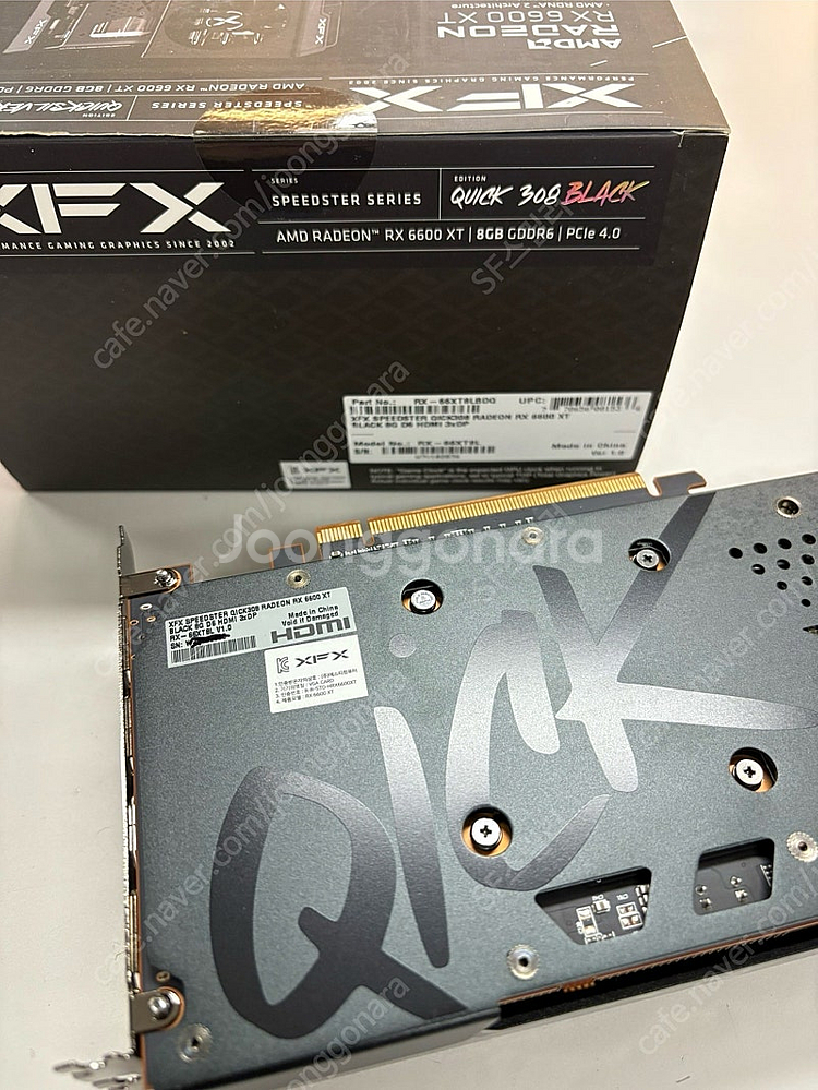 XFX 라데온 RX 6600 XT QICK 308 그래픽카드--1