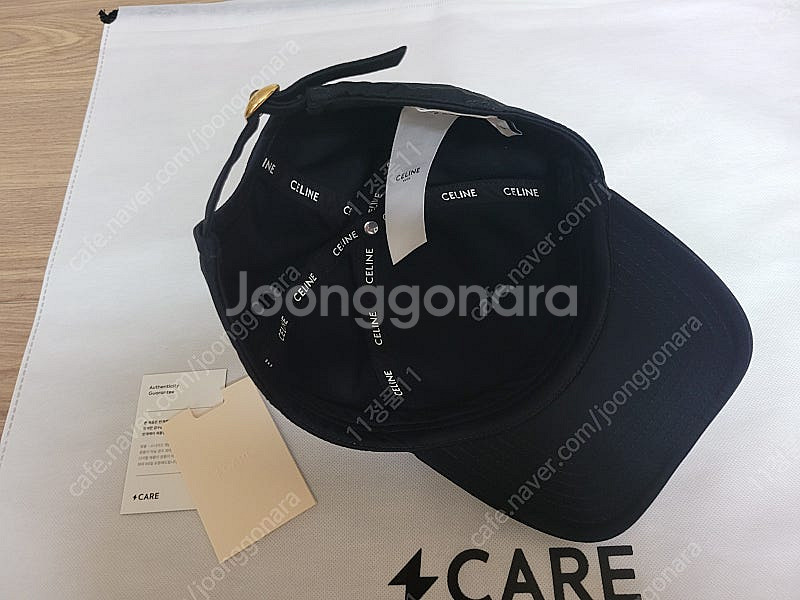 정품 셀린느 볼캡 모자 새상품 블랙 [싸게 급처]--5