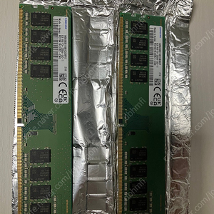 삼성 ddr4 3200mhz 8g 2개 팝니다