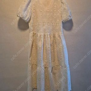 (새옷)면 펀칭 레이스 벌룬 롱원피스 여리핏 55