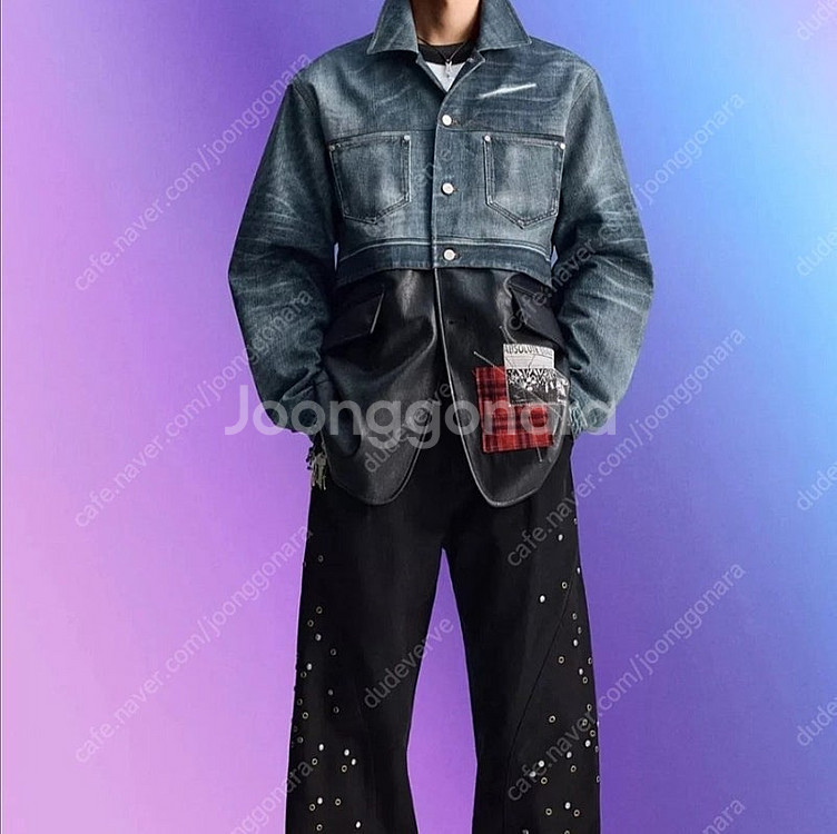 자라 앤더슨 벨 데님 콤비 점퍼 zara X ANDERSSON BELL--2