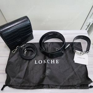 록체 (Lokche) 클레어 미니백 블랙 + 스트랩 3종