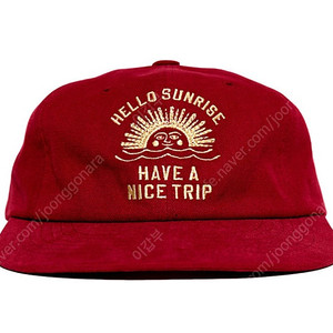 헬로선라이즈 VTG Arch Logo Relaxed Fit Cap_Red
