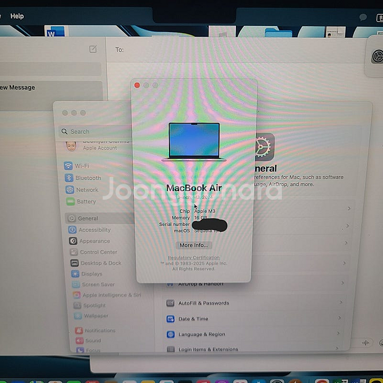 맥북에어 13인치 m3 영문자판--7