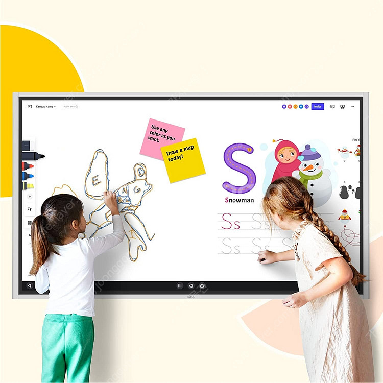 55인치 스마트보드 4K UHD 인터랙티브 화이트보드 ...--6