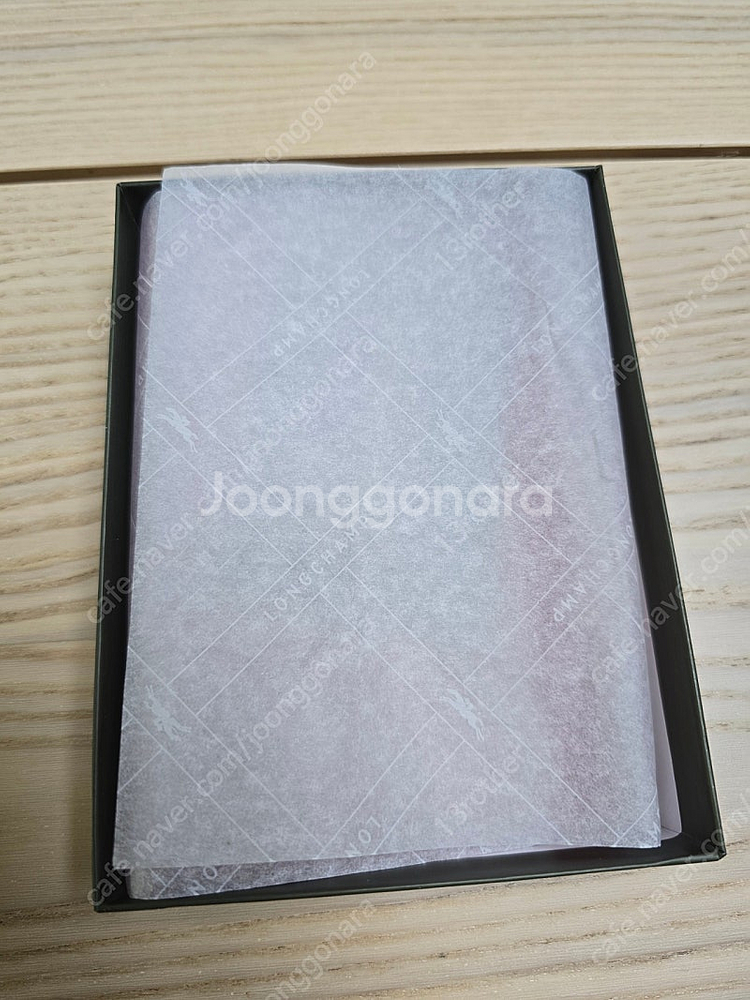 롱샴 핑크 가죽 여권지갑--2