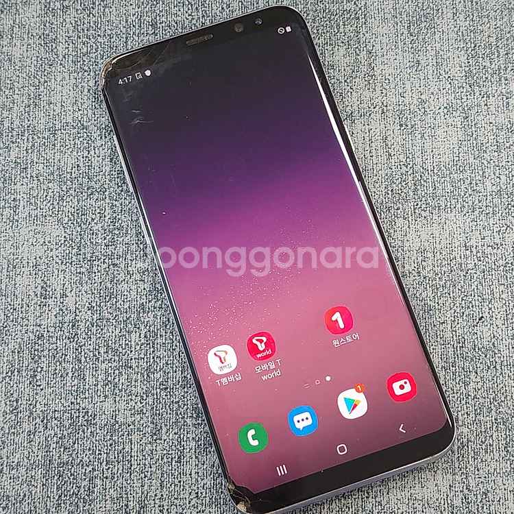갤럭시 S8플러스 오키드그레이 64기가 터치정상 가성비...--2