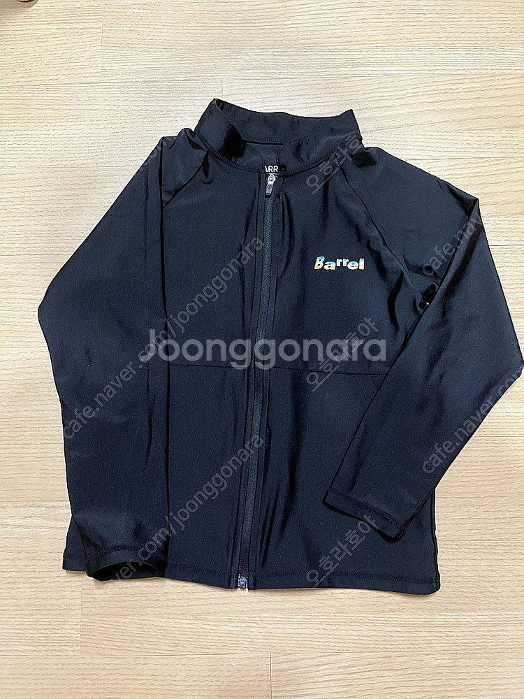 배럴 키즈 집업래쉬가드 XL 블랙--1