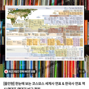 코스모스 세계사 한국사 연표 올인원 세트