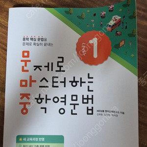 문마중(문제로 마스터하는 중학영문법) level1 능률