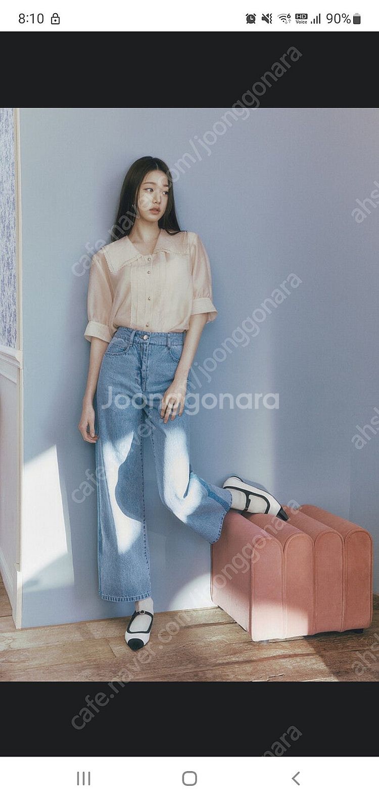 Sjsj장원영블라우스--1