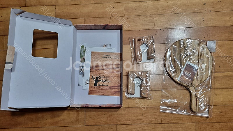에코바이런 캄포나무 원형 원목도마 판매--1