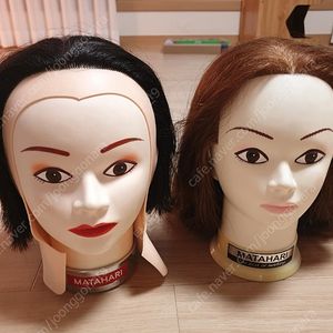 연습용 헤어 마네킹 2개 : 택포 3.3