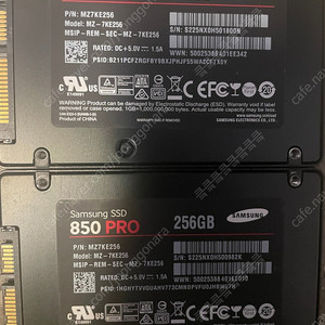 삼성 850 PRO 256G 2개+DDR4 8G 메모리 2개